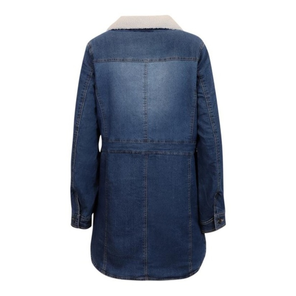 New Steve Madden Women's Denim Walker Jacket XS​ - Picture 3 of 4